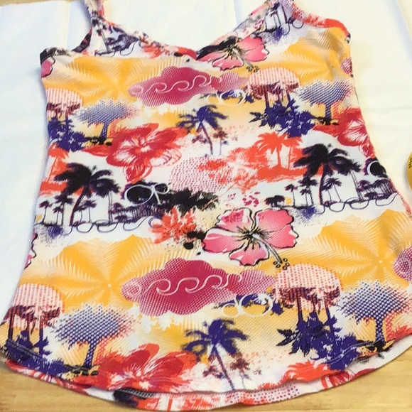 🎁5 for $10 Sale🎁OP Juniors Ladies V-neck front/back tank top, soft colorful - Picture 7 of 9